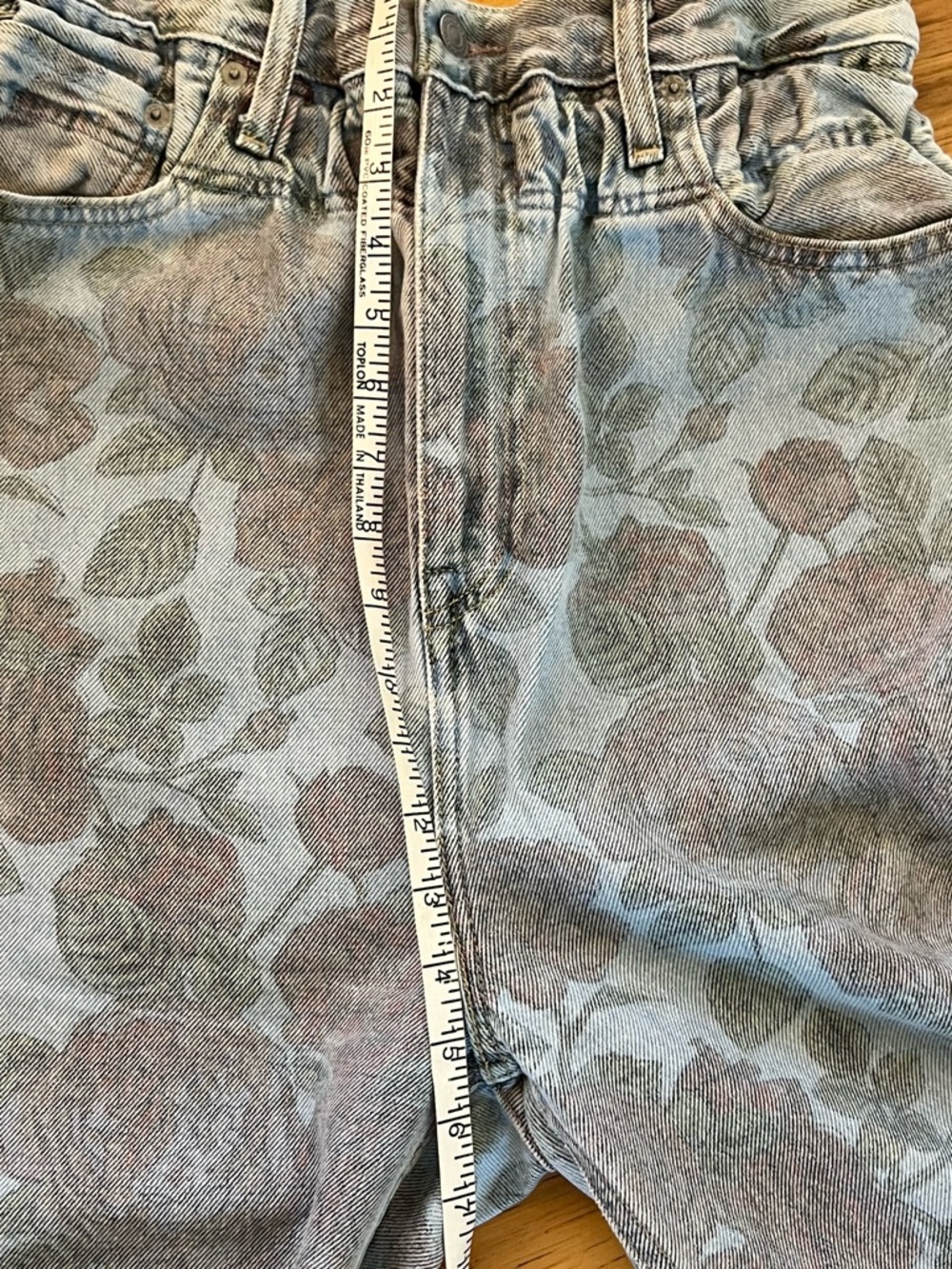 Ganni x Levi's floral print high-rise paper bag Jeans - Picture 9 of 9